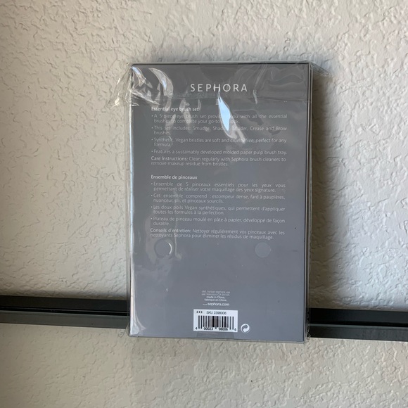 NEW/SEALED Sephora Essential Eye Brush Set 5-piece Synthetic Makeup Brushes - Picture 2 of 8